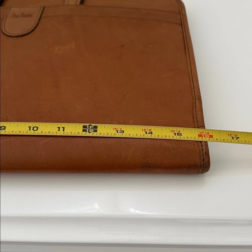 Hartmann Vintage Briefcase Document Case BeltingTan Leather Retractable Handles